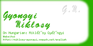 gyongyi miklosy business card